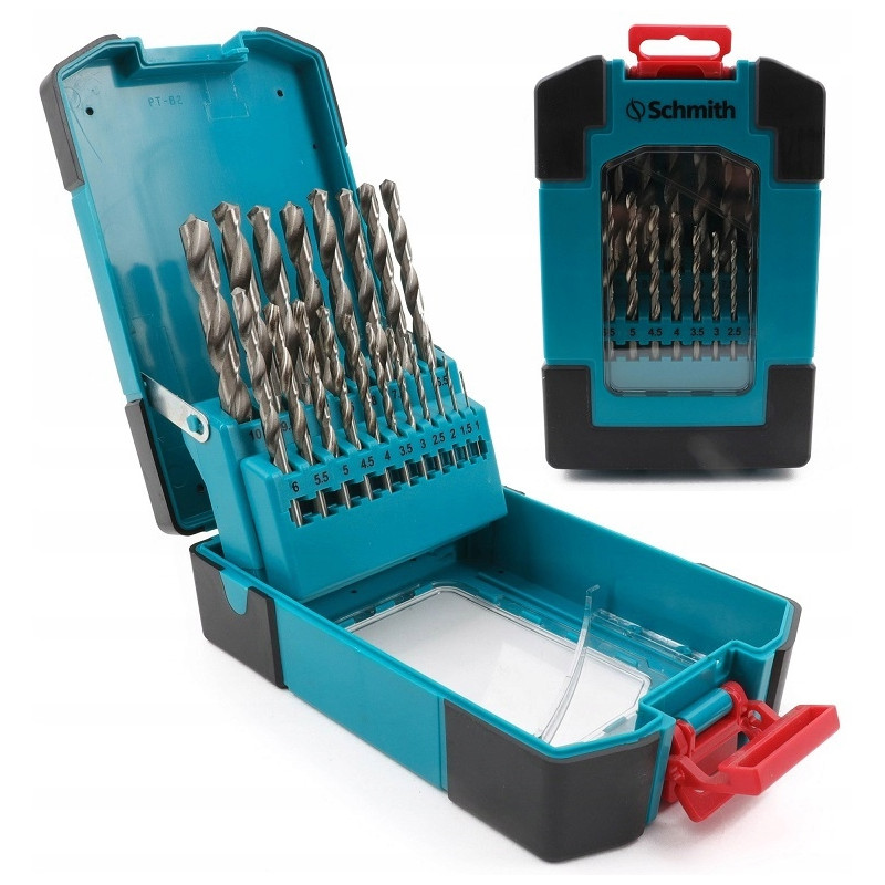 Wiertło  do metalu komplet 25el. SCHMITH